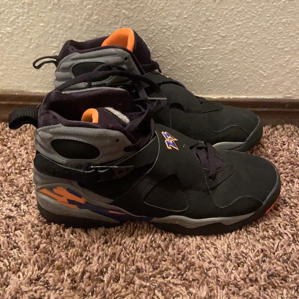 Air Jordan 8 Retro GS 'Phoenix Suns' Youth Sneakers - Size…